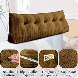 ZOEMO Large Bolster Triangular Headboard Wedge