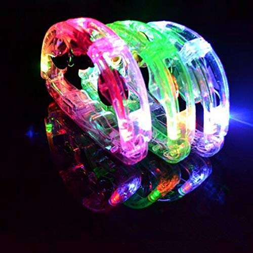 Cartener 12 Flashing Tambourines Light Up Round Jingles LED Church Autism Sensory Toy Size: 6" Length x 4" Height - Thumbnail 7