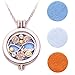 Yesido. Fashion Aromatherapy Essential Oil Diffuser Necklace Can Open Pendant