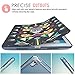 MoKo Case Fit iPad Pro 9.7 - Slim Lightweight Smart Shell Stand Cover with Translucent Frosted Back Protector Fit Apple iPad Pro 9.7 Inch 2016 Release Tablet, Wolf Totem (with Auto Wake/Sleep)