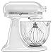 KitchenAid KSM155GBFP 5-Qt. Artisan Design Series with Glass Bowl - Frosted Pearl White