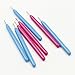 IMISNO Craft DIY Slotted Paper Quilling Tools (Pack of 10, 10.5cmx1cm, Rose and Blue)