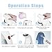 Balight Portable Steamers for Clothes,Wrinkle Remover with Auto Shut-Off,Fast Heat-up Function,Clothes Steamers Safe Use for Travel and Home,180ml White