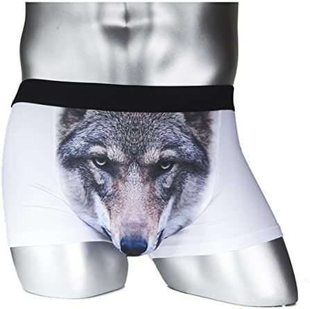 SAKUYV Men's 3D Animal Print Stretch Underwear Bulge Pouch Boxers Briefs Underpants