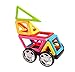 MAGFORMERS Magic Pop 25 Pieces, Rainbow Colors, Educational Magnetic Geometric Shapes Tiles Building STEM Toy Set Ages 3+