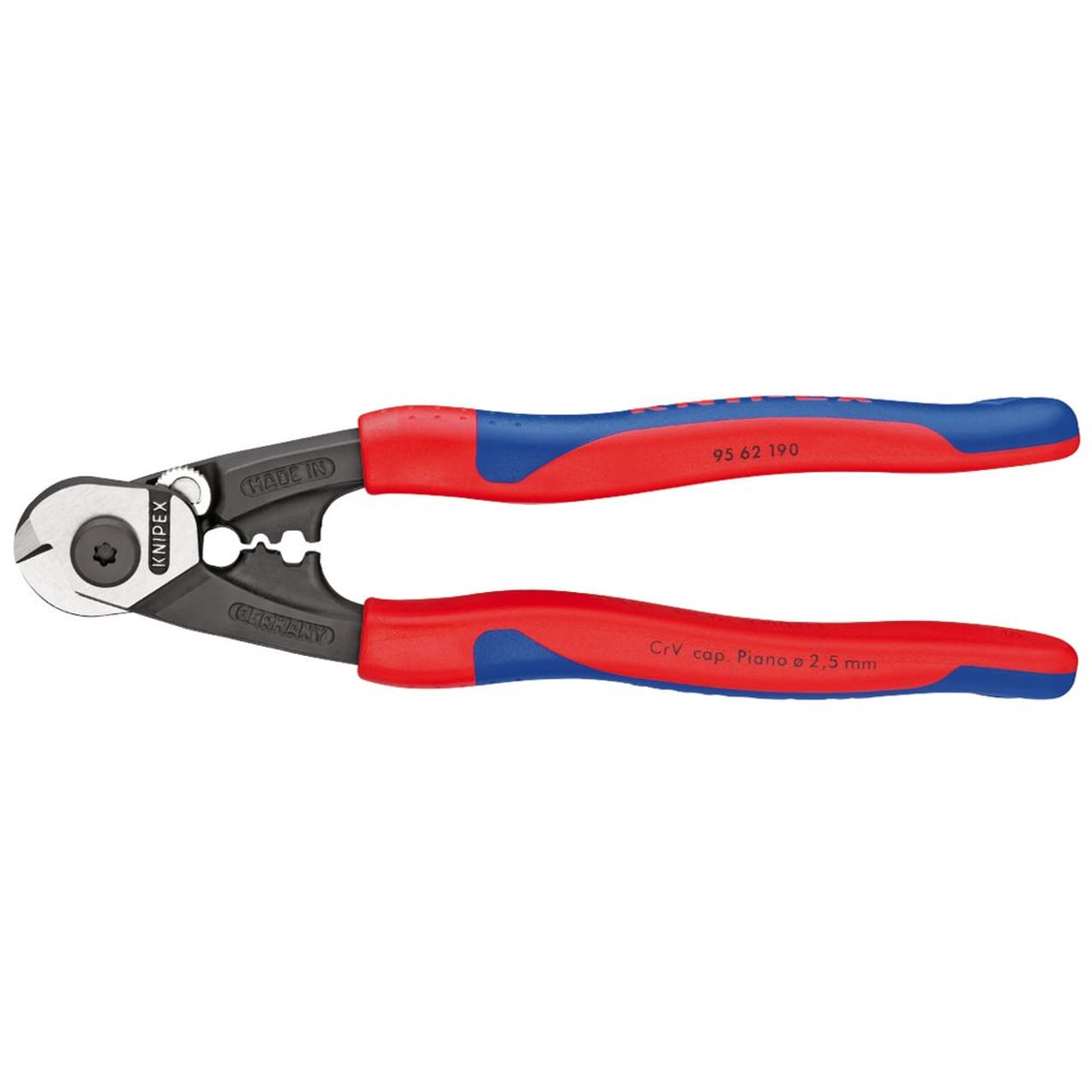 Knipex 36142 Forged Wire Rope Cutters with Heavy Duty Handles 190 mm