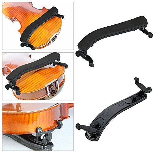 image for Skedee 2 PCS Adjustable Violin Shoulder Rest Plastic EVA Padded for 3/