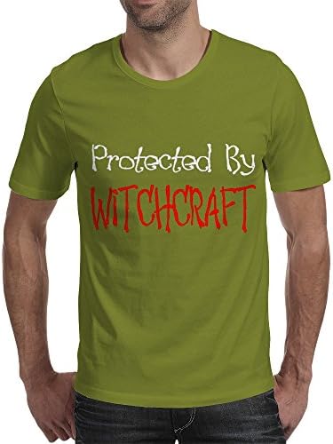 Protected By Witchcraft Mens T-Shirt Olive