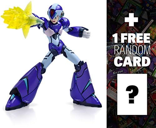 Mega Man X: Mega Man x TruForce Collectibles Designer Series X Action Figure + 1 FREE Mega Man Trading Card Bundle