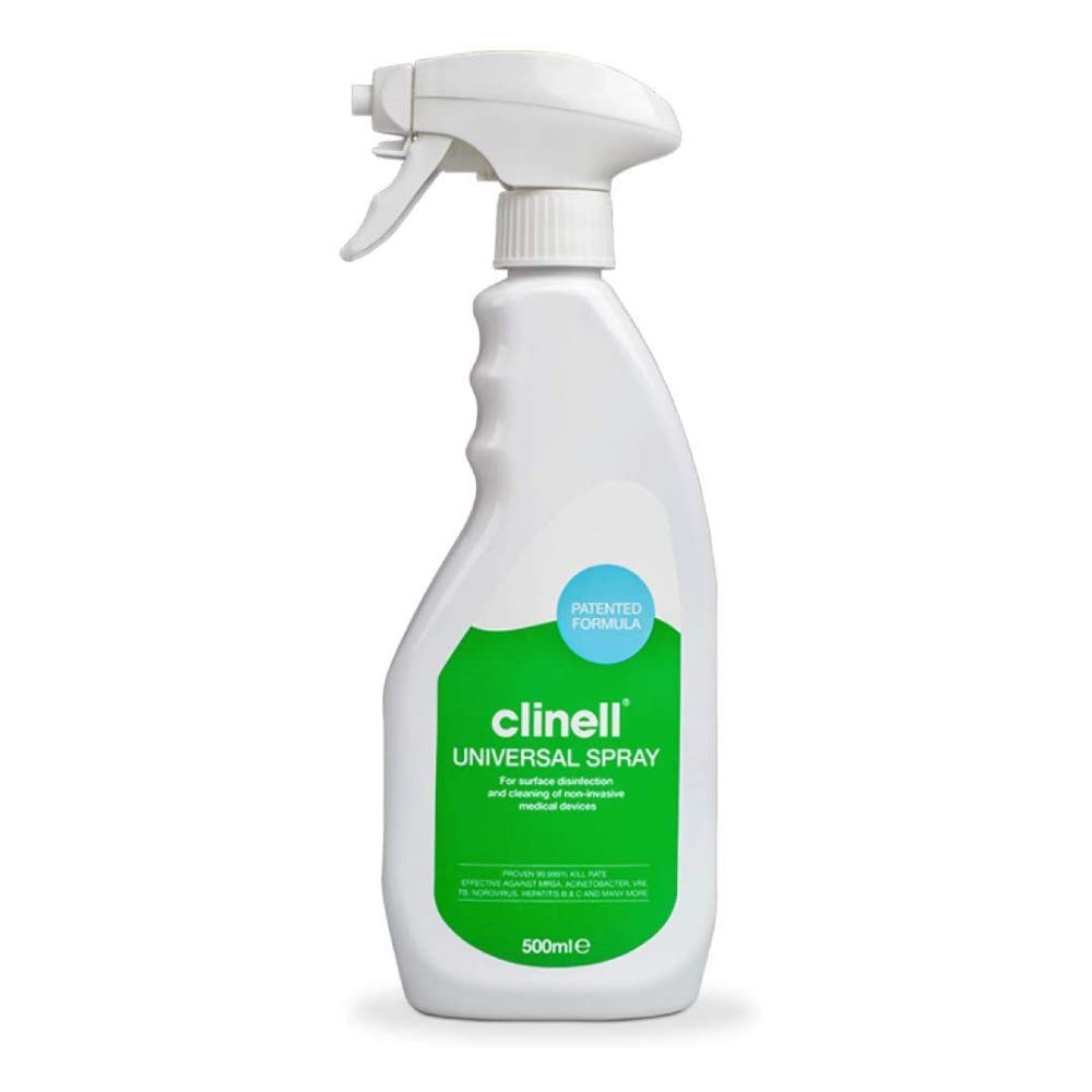 Clinell Universal Cleaning and Disinfectant Spray for Surfaces – 500 ml, Kills 99.99% of Germs, Quick Action, No Bleach