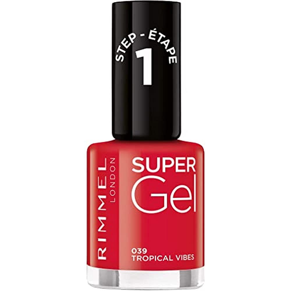 Rimmel London Super Gel Nail Polish (Tono 039 Tropical Vibes) - 12 ml.