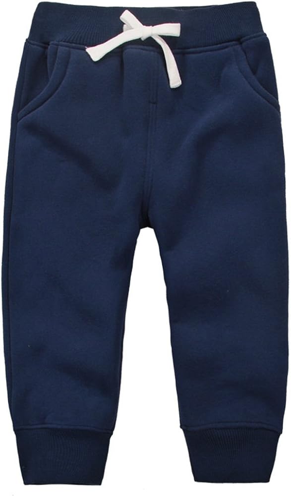 Casa Unisex Hosen Baby Lange Hosen Kinder Baumwolle Fleece Elastische