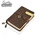 Refillable Handmade Traveler's Notebook, Leather Travel Journal Notebook Vintage Notebook for Men & Women, Perfect for Writing, Gifts, Travelers, Small Size 5.3