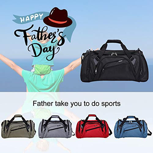 SIYUAN Gym Gear Bag, Foldable Gym Sports Bag Athletic Duffel Bags Weightlifting Boxing Shoe Compartment with Adjustable Strap,RoyalBlue,Medium - Thumbnail 2