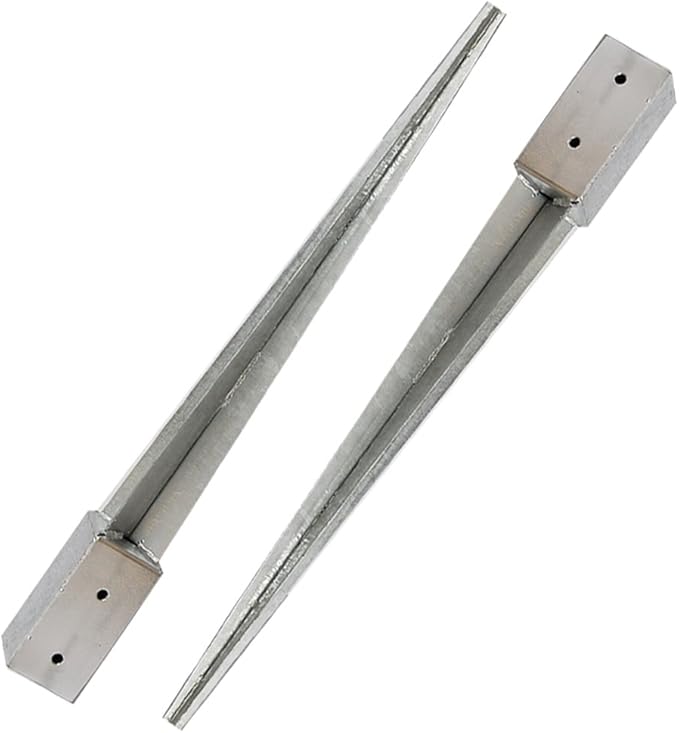 Fence Post Spike 75mm x 75mm (3") Galvanised 2 Pack by
