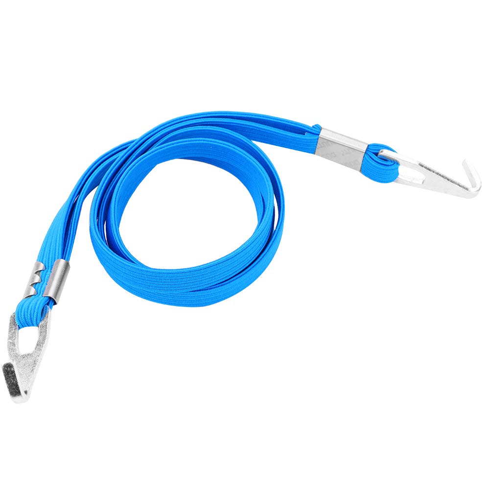 Alomejor Luggage Strap Hooks Rope Elastic Straps Motorcycle Bike Luggage Strap with Hooks Suitable for and Motorcycle(Blue)