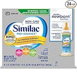 Similac Pro-Advance Infant Formula with 2'-FL HMO for Immune Support Ready to Feed Newborn Bottles, 2 fl oz (Special Discount Offer) (24)
