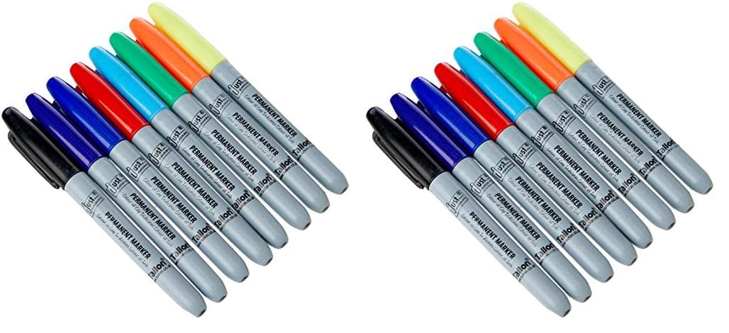 Just stationery Pack Of 16 Coloured Permanent Markers