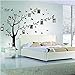 Dearm-home® 6'(h) X 9'(w) Huge Size Family Photo Frame Tree Quote Picture Removable Wall Decor Art Stickers Vinyl Decals Home Decor Include 11birds for Living Room&bedroom