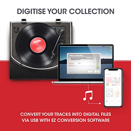 Ion Audio Premier LP Wireless Bluetooth Turntable Vinyl Record