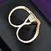Mytys Fashion Gold & Silver Statement Rings for Women Matt Brush Metallic Design Cocktail Ring Style 56