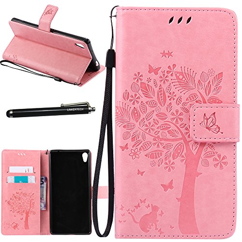 Xperia xa ultra case, linkertech [kickstand feature] pu…