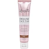 Loving Tan Deluxe Face Self Tanner, Dark - Streak Free, Natural, Professional Quality Sunless Tanning - 10+ Face Self Tanner Applications per Bottle, Cruelty Free, Naturally Derived DHA - 1.6 Fl Oz