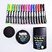 Brilli Dry Erase Markers (Bullet Tip) + FREE MAGNETIC ERASER – Set of 16 x Premium Eco Whiteboard Pens - Assorted Colors - EXTRA Black, Blue & Red – Non-Toxic & Low Odor OFFICE CLASS TEACHERS