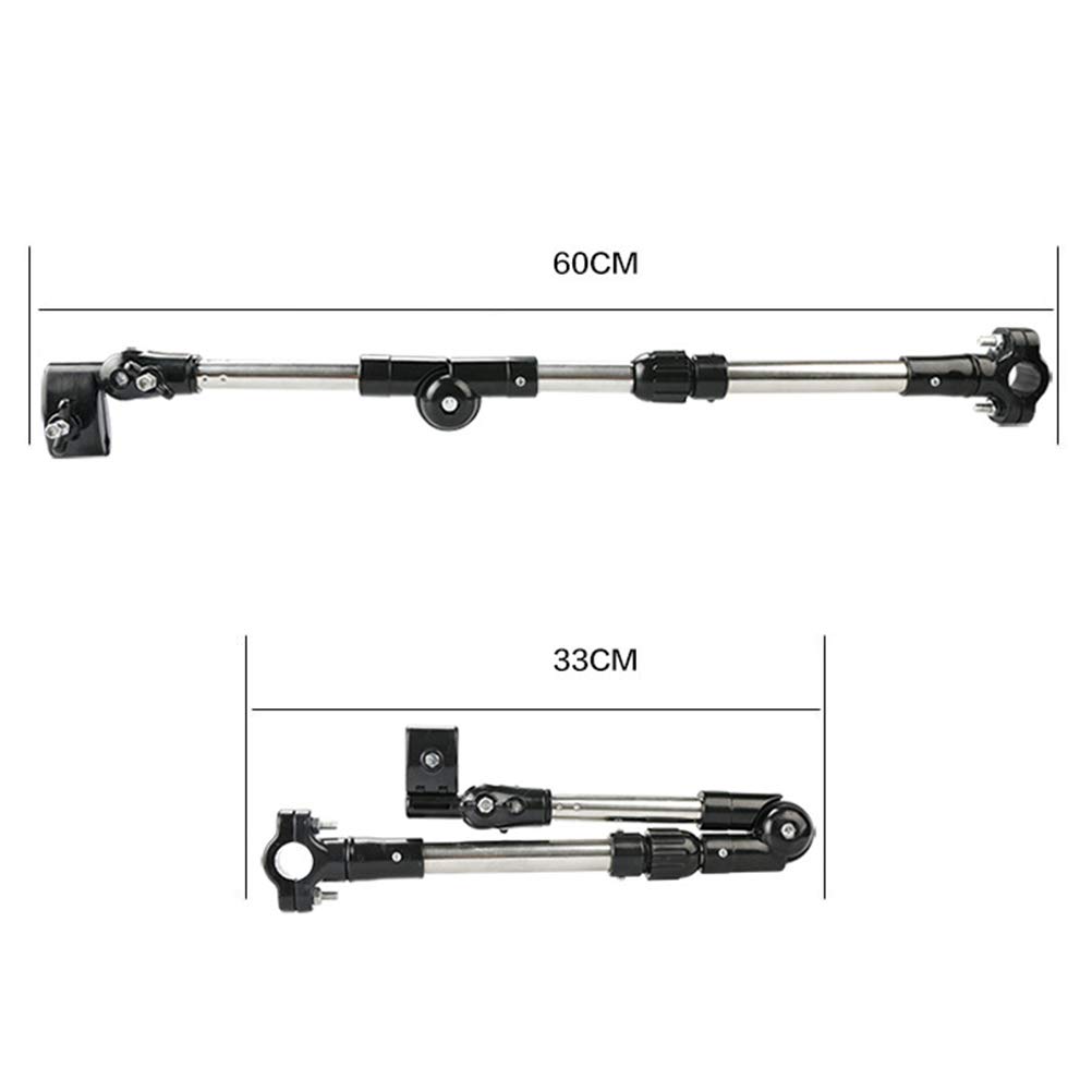 LIOOBO Soporte de Paraguas para Cochecito Ángulo Ajustable Soporte para