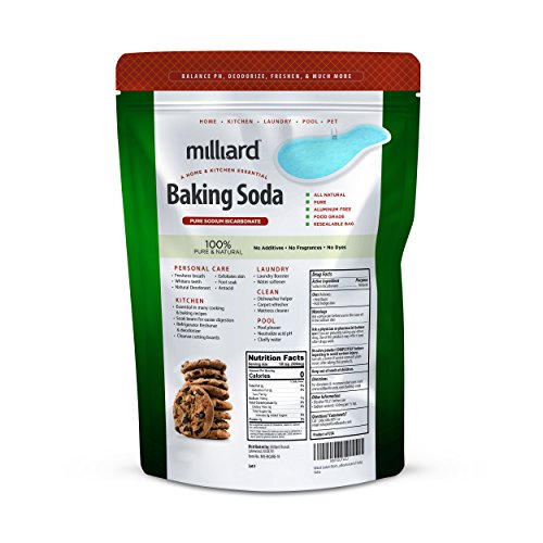Milliard 10lbs Baking Soda / Sodium Bicarbonate USP 10 Pound Bulk
