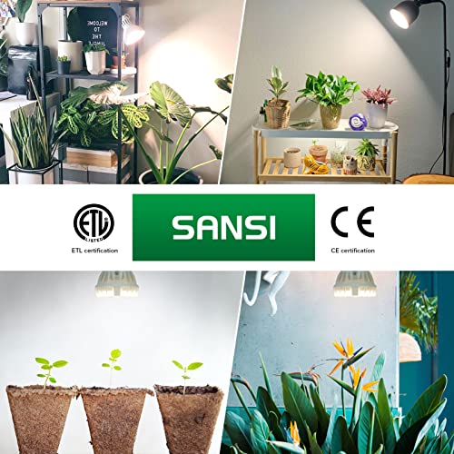 SANSI Grow Light Bulb with COC Technology, Full Spectrum 10W Grow Lamp