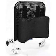 Huapa Wheelchair Headrest Backrest,Headrest Neck Support Comfortable Seat Back Cushion U Type Pillow Adjustable Angle Low Repulsion Breathable Universal Wheelchair Accessories Toilet Chair(Black)