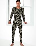 Hanes Men's Camo Thermal Union Suit, 2X-Camo