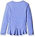 Adidas Girls' Little Girls' Pretty Strong Clima Top, Neon Blue Heather, 6