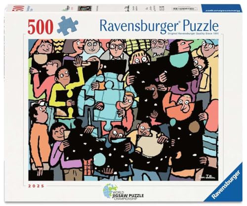 Ravensburger Puzzle Community 500 Piece Jigsaw Puzzle – Colorful Puzzler Celebr…