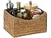 KOUBOO La Jolla Rattan Rectangular Shelf Basket, Storage Basket, Organizer Baskets, Kitchen Storage, Pantry Basket, Scalloped Basket, Home Decor, Honey Brown