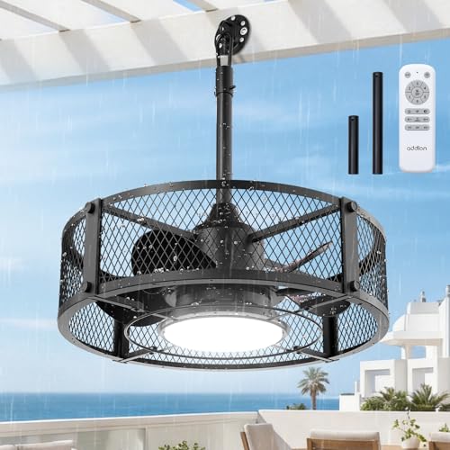 Addlon 20" Outdoor Ceiling Fan Light