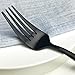 Flatware Set, Matte Black Silverware Set, AOOSY Heavy Solid 20-Piece 18/10 Stainless Steel Flatware Cutlery Set for 4, Mirror Finish, Dishwasher Safe, Nice Box Package(A Matte Black Flatware)