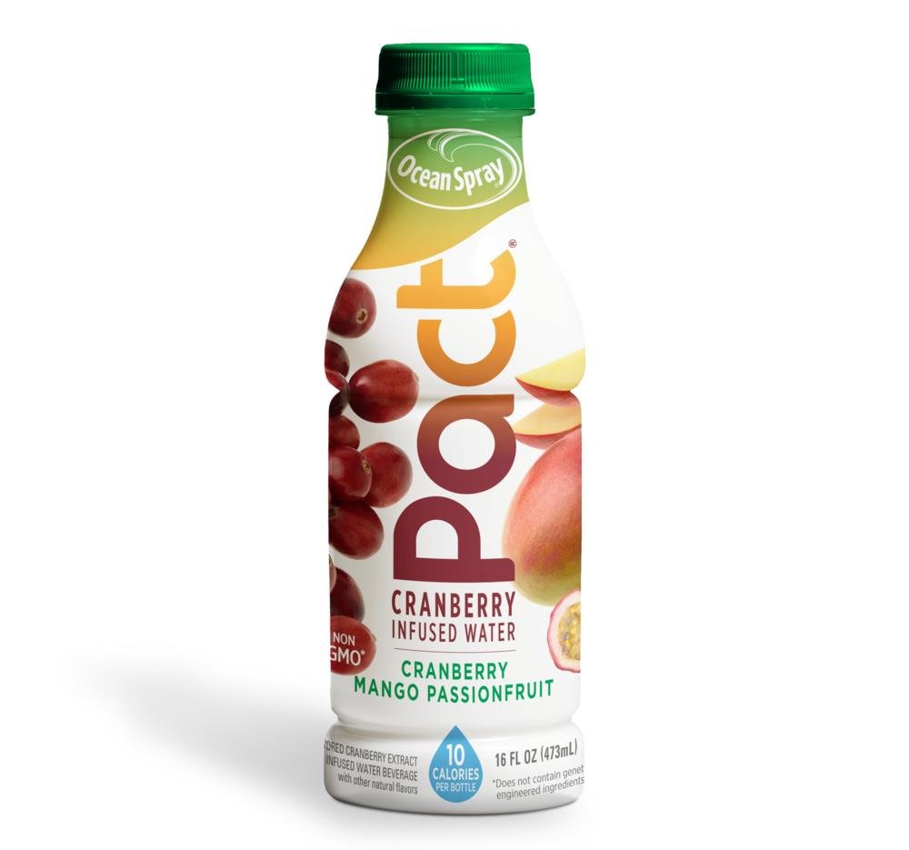 Ocean Spray Pact Cranberry Pomegranate Infused Water 16 Ounce