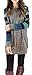 PinupArt Women's Color Block Long Sleeve Sweatshirt Cotton Jersey Tunic Tops Blue L US8-10