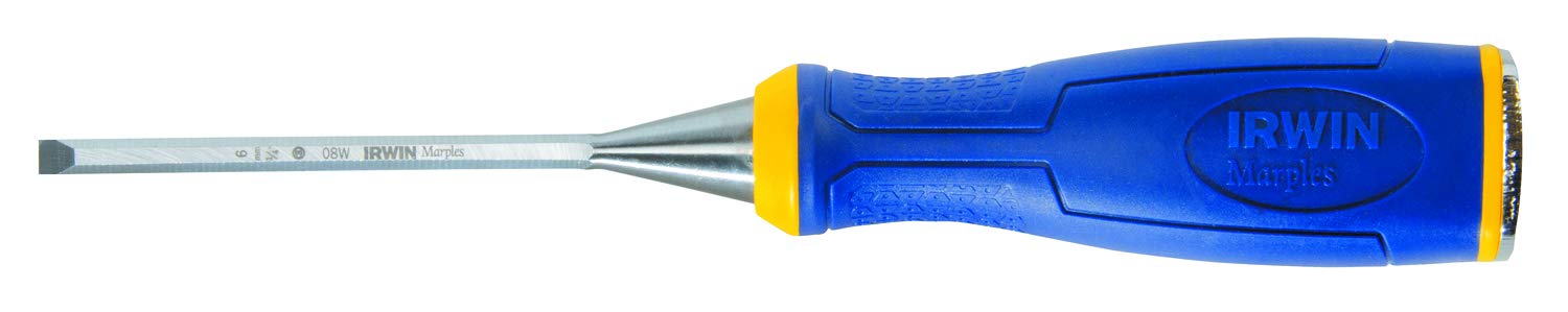 IRWIN Tools Marples Construction Chisel, 1/4-inch (1768772), Blue