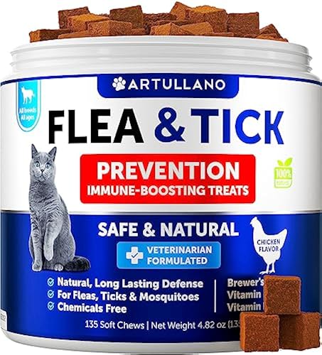 Flea and Tick Prevention for Cats Chewables Made in USA