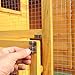 Sandinrayli Cat House Outdoor Run Wooden Cat Rabbit Home w/Outside Fun Run Small Animal Enclosure Cage
