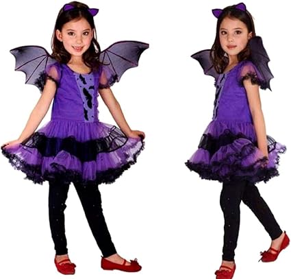 Idee Regalo Natale Bambina 7 Anni.Costume Bambina Pipistrello Vampira Travestimento Halloween Carnevale Bambini Taglia M 5 7 Anni Idea Regalo Per Natale E Compleanno Amazon It Prima Infanzia