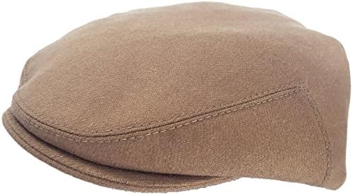 Headchange Made in USA 100% Wool Ivy Scally Cap Driver Hat (XX-Large, Camel)