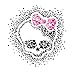 Roommates Rmk2258Slm Monster High Heart Skullette Peel And Stick Wall Decals