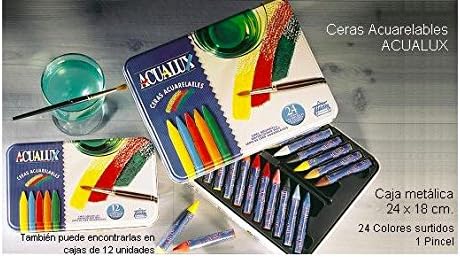 Ceras acuarelables Acualux 24 colores: Amazon.es: Bricolaje y herramientas