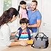 Lifewit Insulated Lunch Box Bag for Kid Boy Girl, Thermal Bento Bag for Office & School with Ice Pack Grey 6L