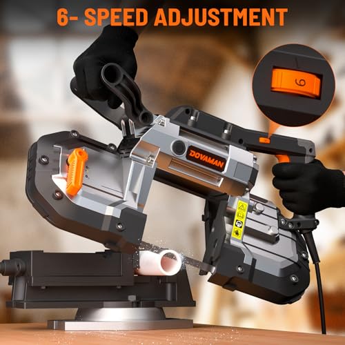 DOVAMAN Portable Band Saw, 10A Variable Speed, 5-Inch Deep Cut photo 10