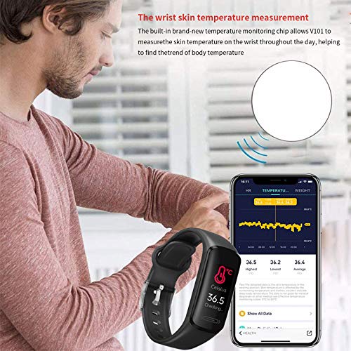 Luckykey Fitness Tracker V101 Waterproof Activity Tracker with Heart